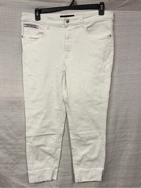 Tommy Hilfiger White Jeans with Red Trim